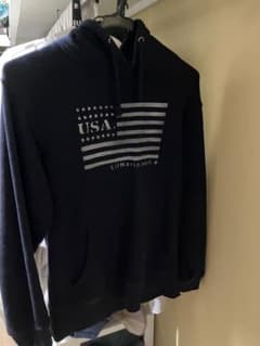 Lil'Marin soft. USAフラッグパーカー ネイビーのサムネイル