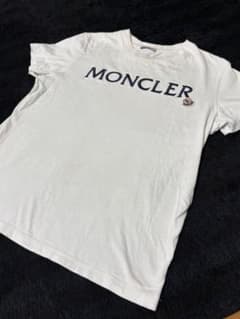竈*門様 MONCLER ロゴ刺繍 Tシャツ ホワイト | Mercari