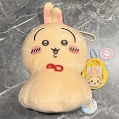 치이카와 우라야 하보우즈 BIG 봉제 인형 창 첨부 오카오 미니 파우치 토끼