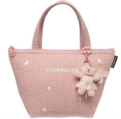スタバ さくら 保冷トートバッグ ベアリスタ セット スタバ SAKURA2026 保冷トートバッグ ベアリスタキーチェーン セット