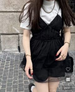 nugu シフォンレイヤードミニドレスのサムネイル