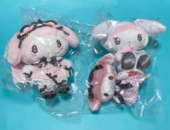 マイメロディ　マスコット　ぬいぐるみ　ぴたれすと　夢リボン　月夜のメロクロのサムネイル