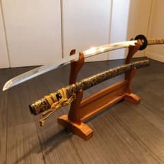 本格模造刀　太刀　龍金具　106cm 本拵え　金鞘 本格模造刀 太刀 龍金具 106cm 本拵え 金鞘