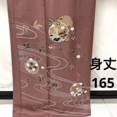 b927 正絹　単衣　訪問着　宝尽くし　金銀彩　ラメ　極美品　着物 b339 正絹 袷 訪問着 雪輪 宝尽くし 金彩 ラメ 極美品 着物 - メルカリ