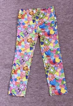 派手スパッツ　カラフルキャラクター柄　ウサギ 110cm ダンスのサムネイル