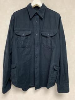 ササフラス　ネイビー 長袖シャツ M sassafras ササフラス 長袖シャツ ネイビー L - メルカリ