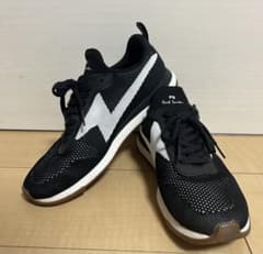[Excellent Condition] Paul Smith Knit Sneakers, Black Zebra