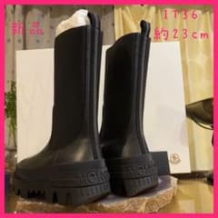 【新品レア】モンクレール　NEUE チェルシーブーツ　　36 ブラック MONCLER - 【新品レア】モンクレール NEUE チェルシーブーツ 36