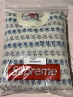Supreme Flowers Metallic Sweater アイボリーのサムネイル