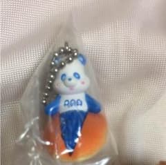 明日まで値下げ‼︎ AAA えーパンダ コッペパンキーホルダー 青のサムネイル