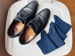 ECCO ビジネスシューズ 39 靴下屋 4足 セットのサムネイル