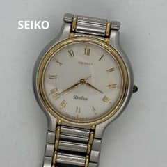 電池新品 1989年 セイコー ドルチェ コンビ 7741 クォーツ 2431 - メルカリ