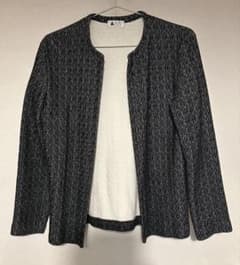 anne-monnet ノーカラージャケット ブラック 日本製のサムネイル