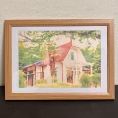 ジブリアート105となりのトトロより「サツキとメイの家」 45c㎝×33㎝額装品 ジブリアート105となりのトトロより「サツキとメイの家」 額装品45c