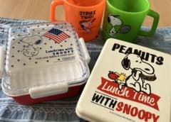 スヌーピー　プラマグカップ⭐︎お弁当箱4個セットのサムネイル