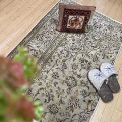 SALE ペルシャ絨毯 ペルシャヴィンテージラグ 144x95 手織り オールド