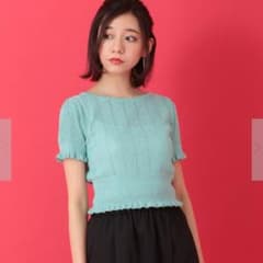 E hyphen world garaly ラメニットトップスのサムネイル