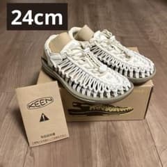 KEEN UNEEK サンダル 24cm ホワイト(アイボリー)外箱付き | Mercari