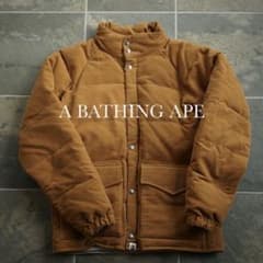 A BATHING APE キムタク hero ダウン コットン スエード L - メルカリ