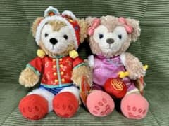 上海ディズニー限定 ダッフィー シェリーメイ ぬいぐるみ 2点セット