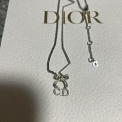 Christian Dior リボン CDロゴ ネックレス希少 - メルカリ