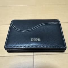 Dior 名刺入れ スナップボタン付き Saddle ビジネスカードホルダーのサムネイル