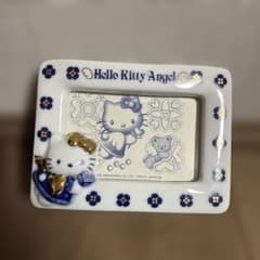 ハローキティ エンジェル フォトフレーム オルゴール 陶器 1999年 レア