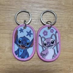 【セリア】ディズニー タグキーホルダー スティッチとエンジェル　2点セットのサムネイル