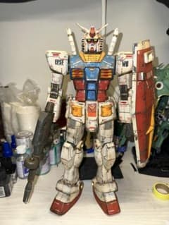 RX-78-2 ガンダム 1/48 ウェザリング仕上げ 部分塗装あり - メルカリ