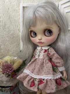 ブライス アイシードール アウトフィット ピンクドットいちご③黒