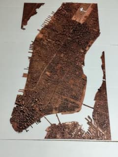 ニューヨーク　マンハッタン　大型模型　サイズ955mm×510mm ニューヨーク マンハッタン 大型模型 サイズ955mm×510mm - メルカリ