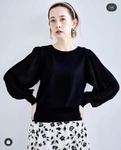 シフォンプリーツニット　2色セット♡　ルクールブラン　人気商品 22SS新作のサムネイル