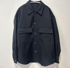 GU CPOシャツ　長袖シャツ　ブラック　Mサイズ　オーバーサイズのサムネイル