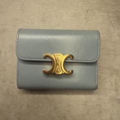 CELINE セリーヌ 財布 コンパクトウォレット ブルーのサムネイル