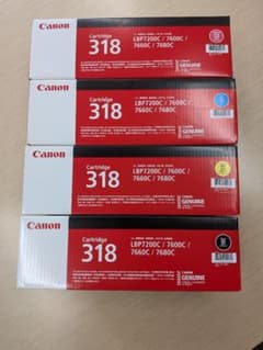 Canon トナーカートリッジ 318 4色セット 純正品 新品・未開封 - メルカリ