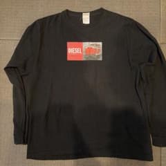 K*T様 DIESEL 長袖シャツ ブラック ロゴ刺繍のサムネイル