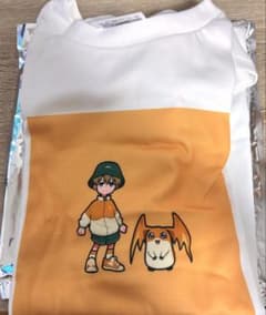디지몬 어드벤처 일러스트 레이터 콜라보레이션 T 셔츠 파타몬 타카이시 타케루