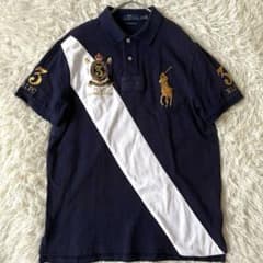 美品✨】ポロラルフローレン ビッグポニー ポロシャツ エンブレム 紺