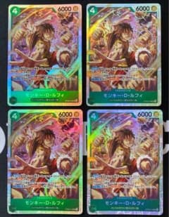 ワンピースカード モンキー・D・ルフィ sr 4枚 st30-012のサムネイル