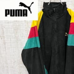 CX7《希少 フランス製》PUMA ベロア トラックジャケット ラスタ 70s 
