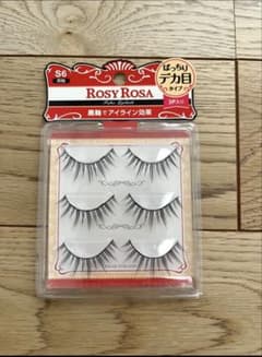 【廃盤】ROSY ROSA つけまつげ S6 ブラック 3ペア入り 廃盤】ROSY ROSA つけまつげ S6 ブラック 3ペア入り
