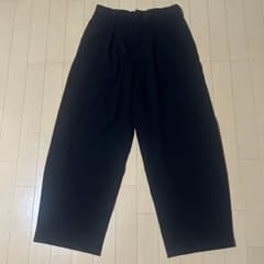 お*り様 【完売品】GU バレルレッグスラックス 黒 S ジーユーのサムネイル