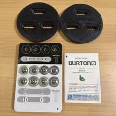 BURTON 3D スノボ バインディングディスク2枚 ネジM6×16mmセット