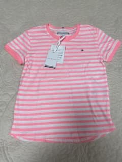 TOMMY HILFIGER ボーダー Tシャツ ピンクのサムネイル