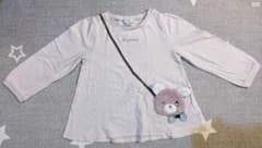 any FAM 長袖カットソー 100cm くまポシェット風のサムネイル
