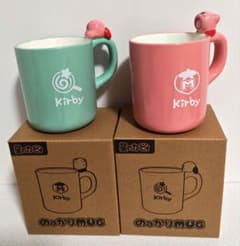 머그컵 별의 커비 확실히 머그 도자기 2개 세트