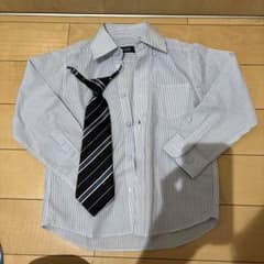 V.O.W.W. ストライプシャツとネクタイセット　110のサムネイル