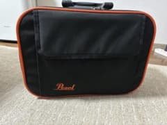 Pearl シングルペダル用ケース 黒/オレンジのサムネイル