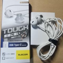 良品 USB Type-C接続 有線イヤホン ハンズフリー通話対応のサムネイル