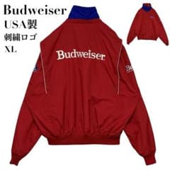 USA製★Budweiser バドワイザー ブルゾン ジャンバー XL 刺繍ロゴ
